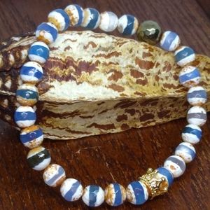 Gemstone bracelet-unisex